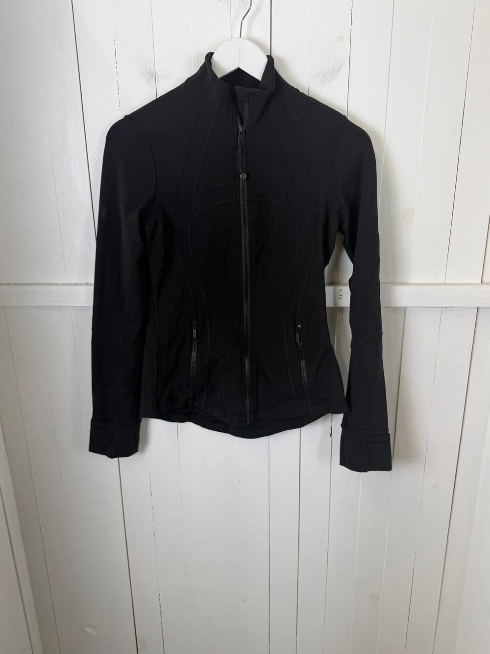 Lululemon Black Full Zip Hoodie Sweatshirt Size 6